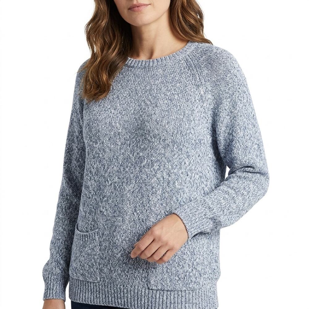Perry Ellis Portfolio Multicolor Pullover Sweater Women Size M